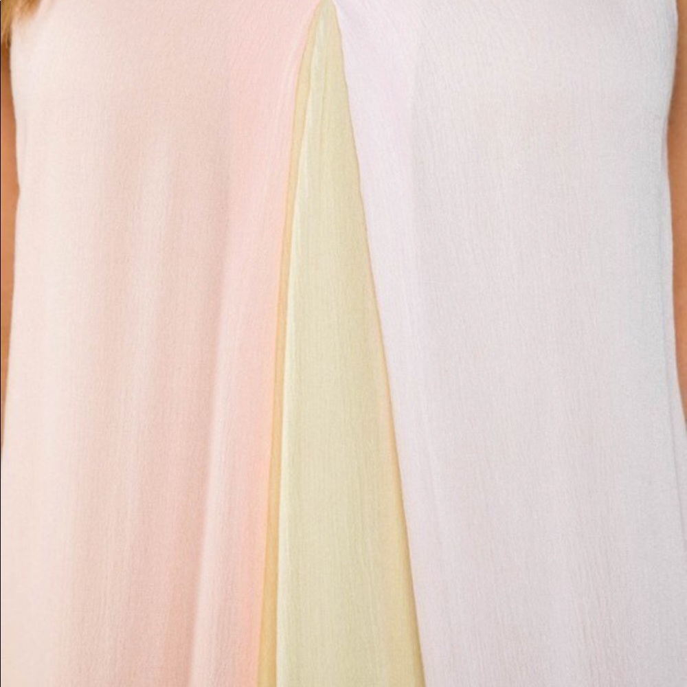 Large Sleeveless Front Color Block Maxi Dress - Picture 4 of 8